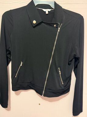 Candies Black Asymmetrical Zip Women’s Jacket - Medium